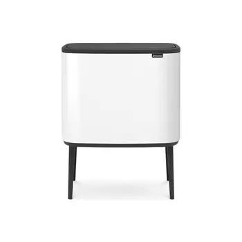Мусорный бак 11 + 23 л Brabantia Touch Bin Bo белый