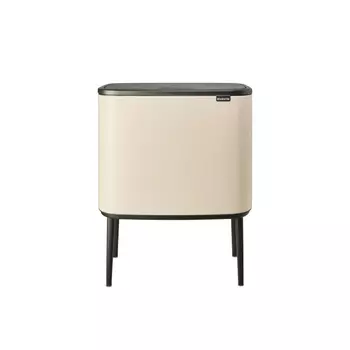 Мусорный бак 11 + 23 л Brabantia Touch Bin Bo светло-бежевый