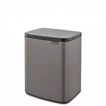 Мусорный бак 12 л Brabantia Bo платиновый