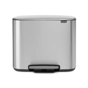 Мусорный бак 36 л Brabantia Pedal Bin Bo стальной матовый