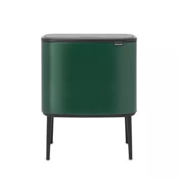 Мусорный бак 3 x 11 л Brabantia Touch Bin Bo зелёная сосна