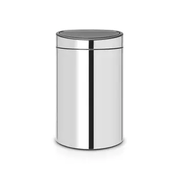 Мусорный бак 40 л Brabantia Touch Bin New стальной полированный