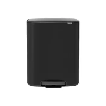 Мусорный бак 60 л Brabantia Bo Pedal Bin чёрный матовый