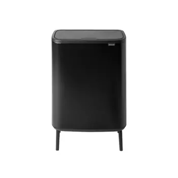 Мусорный бак 60 л Brabantia Bo Touch Bin Hi чёрный матовый