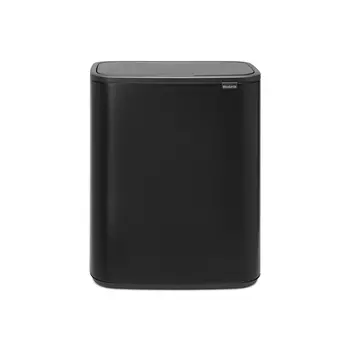 Мусорный бак 60 л Brabantia Touch Bin Bo чёрный матовый
