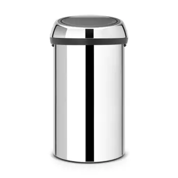 Мусорный бак 60 л Brabantia Touch Bin Bo стальной полированный