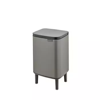 Мусорный бак 7 л Brabantia BO HI платиновый