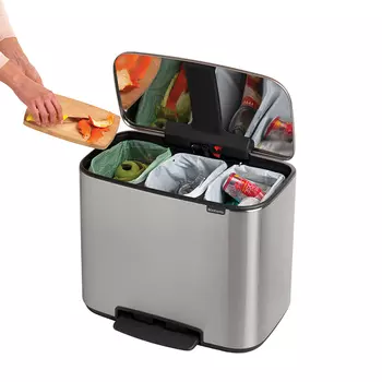 Мусорный бак Brabantia Pedal Bin Bo серебристый