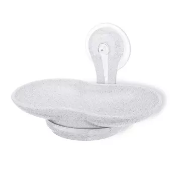 Мыльница на присоске Loop organic серая