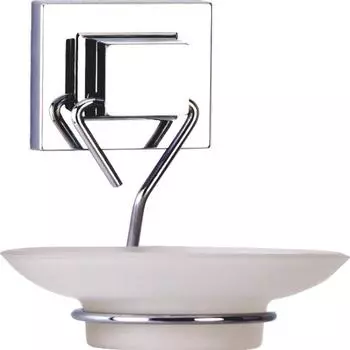 Мыльница подвесная самоклеящаяся Tekno-tel хром