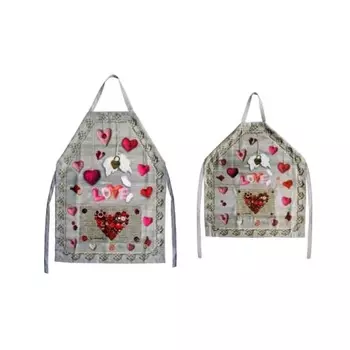 Набор 2 фартука "Вместе с мамой" Сердечки любви Gift'n'Home