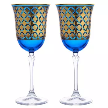 Набор бокалов для красного вина 280 мл Le Stelle Gemma Brandot 2 шт синий
