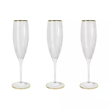 Набор бокалов для шампанского 150 мл Same Пиза золото 6 шт