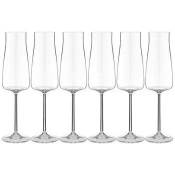 Набор бокалов для шампанского 210 мл Crystalex Алекс 6 шт