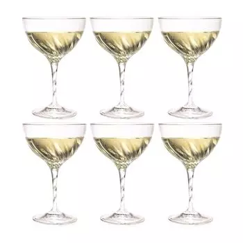 Набор бокалов для шампанского 6 шт. 380 мл RCR "Fluente"