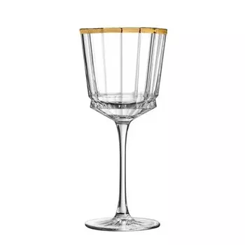 Набор бокалов для вина 350 мл Cristal D'Arques Macassar Gold 6 шт