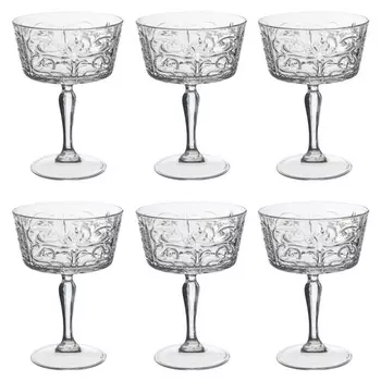 Набор бокалов-креманок для шампанского 270 мл RCR Tattoo 6 шт