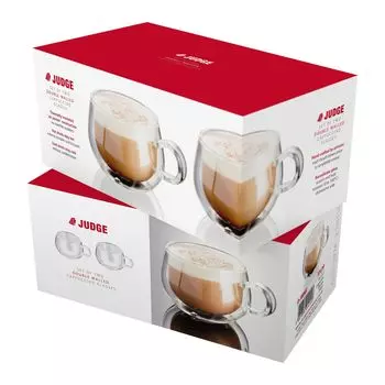 Набор чашек для капучино 2 шт. 225 мл Judge Double Wall