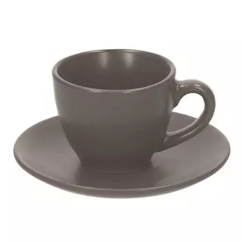 Набор чашек кофейных 110 мл Tognana Rustical Antracite Matt 6 шт