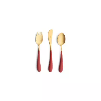 Набор детских столовых приборов Cutipol Alice Red 3 предмета