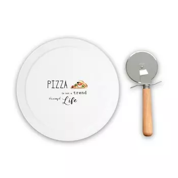 Набор для пиццы блюдо и нож Easy Life Kitchen Elements