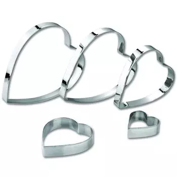 Набор форм для печенья 5 шт. "Сердца" Ghidini