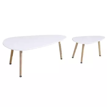 Набор из 2 столиков Berg Ashley белый