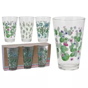 Набор из 3 стаканов Excellent Houseware Кактус в ассортименте