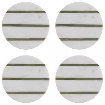 Набор из 4 подставок из мрамора Typhoon Elements 10 см