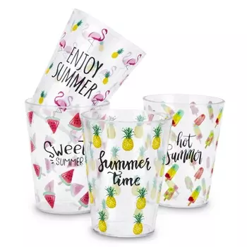 Набор из 4 стаканов Лето 500 мл Excellent Houseware