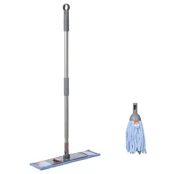 Набор из швабры с телескопической ручкой 160 см и сменной насадки из микрофибры Nordic Stream Bucket
