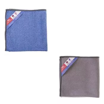 Набор из тряпки для стекол и двусторонней тряпки 30 х 30 см Nordic Stream микрофибра