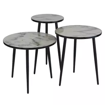 Набор кофейных столиков 3 шт. Vacanti