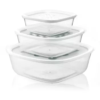 Набор контейнеров Guzzini Forme Casa белый 3 шт