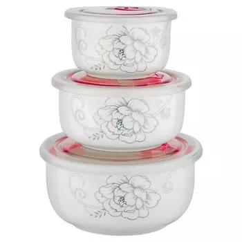 Набор контейнеров с вакуумной крышкой Guffman Pion белый