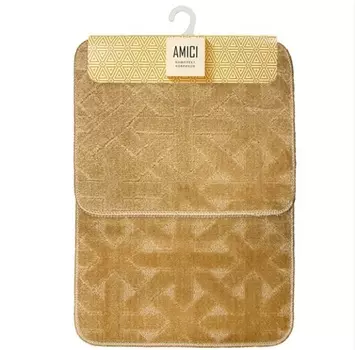 Набор ковриков для ванной и туалета Dasch Элона бежевый