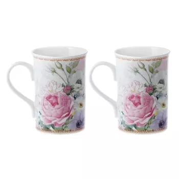 Набор кружек 330 мл "Душистая роза" 2 шт.