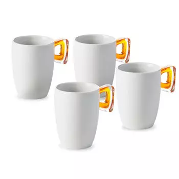 Набор кружек 350 мл Omada Square 4 шт оранжевый