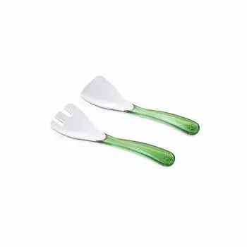 Набор ложек для салата Omada Square 2 шт зелёный