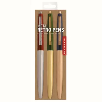 Набор металлических ручек 3 шт Kikkerland Retro