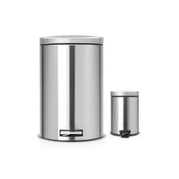 Набор мусорный бак 20 + 3 л Brabantia Classic стальной матовый