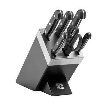 Набор ножей в подставке с заточкой Zwilling Gourmet