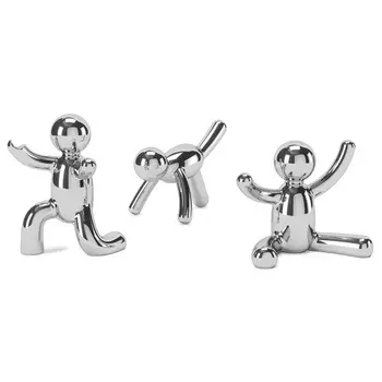 Набор подставок для колец Umbra Buddy 3 шт серебряный