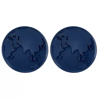 Набор подставок для кружек Qualy World Coaster 2 шт синий