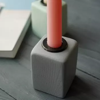 Набор подсвечников Enosens 3 шт серый