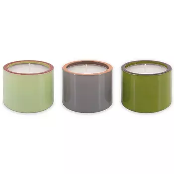 Набор подсвечников Remember 3 шт green