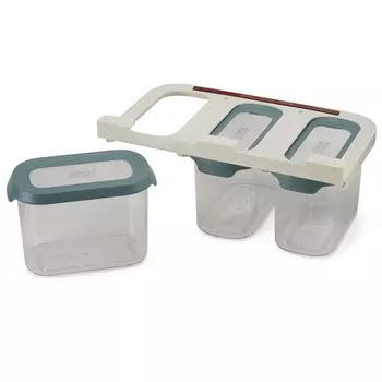 Набор подвесных контейнеров для хранения 3 шт. 1,3 л Joseph Joseph CupboardStore темный опал