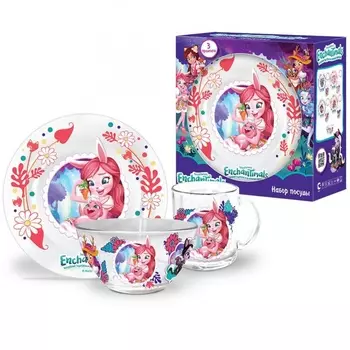 Набор посуды детский Priority Энчантималс Зайчик