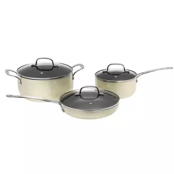 Набор посуды для приготовления Galaxy Line 3 предмета кремовый