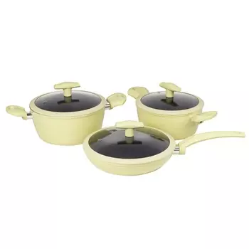 Набор посуды для приготовления Galaxy Line 3 предмета лимонный